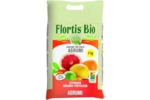 Flortis concime BIO per agrumi. Concime biologico a pellet, sacco da 4kg. Consentito in agricoltura biologica. Dose consigliata 50gr per 1 mq.