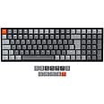 Keychron K4 Wireless Bluetooth/USB Wired Gaming Mechanical Keyboard, Compact 100 Keys ISO-UK-Layout RGB LED Backlit Gateron Brown Switch N-Key Rollover, Aluminum Frame for Mac Windows，Version 2