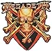 Produktbild MEGADETH Killing Is My Business, Officially Licensed Classic Rock Artwork, Iron-On / Sew-On, 4" x 4" Embroidered PATCH Flicken
