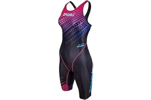 ZAOSU Wettkampf Schwimmanzug Z-Purple Rain | Langer Badeanzug für Damen und Mädchen mit Fina-Zulassung