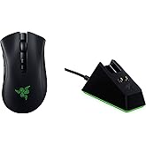 Razer DeathAdder V2 Pro with Charging Dock- Ergonomic Wireless Gaming Mouse (HyperSpeed Wireless, 2nd Gen Optical Switches, O