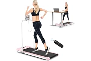 ‎DSKEUZEEW Dskeuzeew Walking Pad Klappbar Laufband für Zuhause Joggen - 120KG Laufbänder Schreibtisch Klein Laufgerät Elektrisch 1-10 km/h mit LCD-Display + Fernbedienung