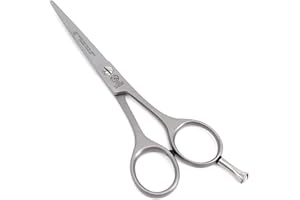 NTS-Solingen Friseurschere Silver Line 250 | Satiniert | Profi Haarschneideschere | Schere | Haarschere | Hergestellt in Solingen | 12,7 cm = 5,0"