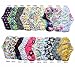6 Pieces 10 Inch Regular Charcoal Bamboo Mama Cloth/ Menstrual Pads/ Reusable Sanitary Pads - You Choose 6 From 17 Designs and Send the Message to Me