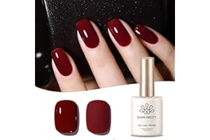 ‎BORN PRETTY BORN PRETTY UV Nagellack Weinrot, 10ml Gel Shellac Nagellack UV LED Nagellack Langlebig Gesund Soak Off Gel Nagellack Mit Hohlem Design