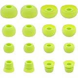 ALXCD Ear Tips for PB3 Powerbeats 3 Headphone, SML 3 Sizes 6 Pair Silicone Replacement Earbud Tips & 2 Pair Double Flange Ear Tips, Fit for Beats Powerbeats2 Pb3 [8 Pair](Green)