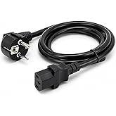 PrimeX PX-P430 3 Metre L&uuml;ks Power Kablosu, 3x1.5mm Kalın Full Bakır PSU G&uuml;&ccedil; Kablosu, PC Power Supply Monit&ouml;r Mining Sistemler
