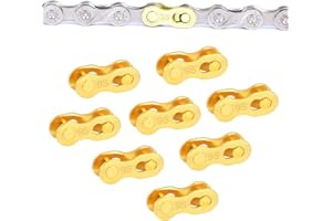 SUNTRADE 8 Pairs Bicycle Missing Link, 6/7/8/9/10/11/12 Speed Bike Chain Connector Lock Set, MTB Road Bicycle Connector for Quick Master Link Joint Chain pin