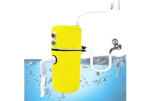DRUMSTONE ( Winters Special 17 Years Warranty ) Portable Instant Water Geyser with Auto-Cut & Copper Heating Energy-Saving, Shockproof & Compact Design for Home, Kitchen & Office Use-Multicolor