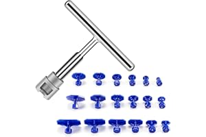 Fanxaolnes Kit de Bosselage Carrosserie, Réparation de Bosses de Voiture, 18 Ventouses et Marteau à Inertie, Outil Débosselage sans Peinture, pour Carrosserie Auto Moto Électroménager