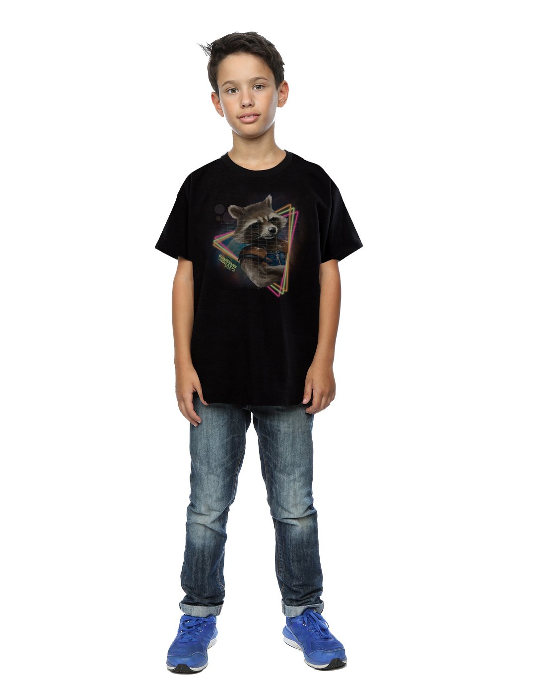 Marvel-Jungen-Guardians-of-The-Galaxy-Neon-Rocket-T-Shirt