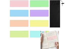 RENKE 8PCS Coloured Overlays for Reading, Dyslexia Aids, Dyslexia Overlays with Protective Case, Easy Identification, User-friendly Design for Dyslexia, ADHD, Irlen Syndrome, and Visual Stress