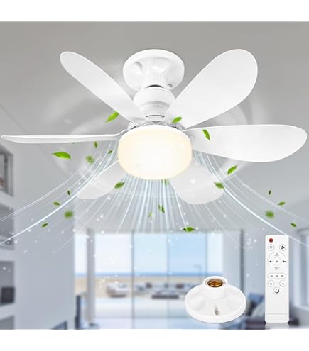 Ventilatore Da Soffitto Con Luce LED E Telecomando, 40W, 3 Velocità, 6 Pale, Dimmerabile - Per Camera E Soggiorno