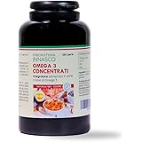 Omega 3 IFOS Certificato, Omega 3 2000mg, Olio di Pesce Puro ad Alto Dosaggio 1200mg EPA e 600mg DHA per dose giornaliera, Fo