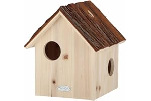ESSCHERT CASETTA SCOIATTOLO CON TETTO IN CORTECCIA