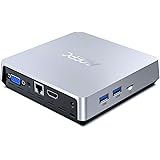 ACEPC T11 Fanless Mini PC, Windows 10 Pro Mini Computer, 4GB DDR3/64GB eMMC, Support 2.5-Inch SATA III Internal SSD/HDD, 4K H