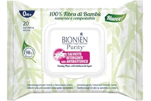 BIOREPAIR Bionsen, Salviette Detergenti Con Antibatterico, Formato: 20 Salviette Igienizzanti