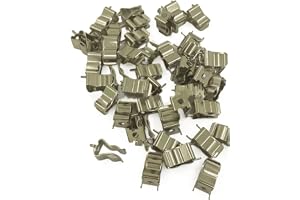 50 stycken säkringshållarklämma för 10 x 38 mm, rörsäkring, kopparkontakt med plasthölje, robusta tillbehör för elektriska ap