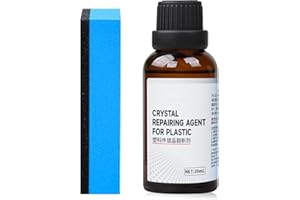 BEAUTHINK Car Plastic Back to Black Trim Restorer with Sponge. Revives Faded Plastic, Removes Scratches & Prevents Aging. Long-Lasting Crystal Coating for a Like-New Shine. Perfect for Dashboards, Trim 30ml