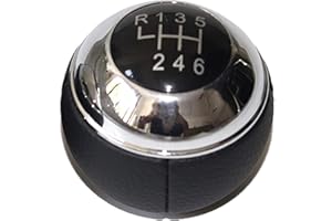 CARMNF Pommeau de levier de vitesse en cuir pour Mini R50 One D R52 R53 Cooper S 3 portes 2001-2008 6 vitesses