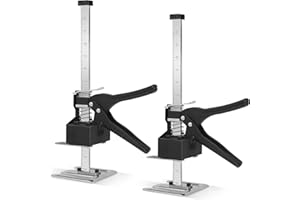 DBREAKS 35 cm braccio risparmio di lavoro, 2 attrezzi manuali, piastrelle in ceramica, regolatore dell'altezza, sollevamento lento per mobili con scala, strumento di sollevamento manuale multifunzione