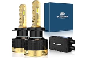 D-Lumina H7 Bombilla LED para faros delanteros Canbus sin errores 130 W 26000 lm 6500 K Super brillante, kit de conversión de faros para luces de coche, 2 años de garantía, 2 piezas