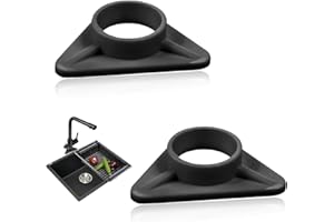 DHWEKU 2 Stück spülenarmatur wasserhahn befestigung Kunststoff Spülenverstärkung Stabilisator für Armaturen für Armaturen auf Edelstahlspülen Kunststoff und einfache Montage