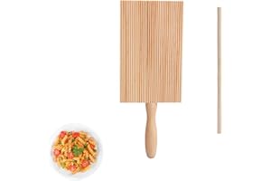 ARTGHJL Tableros de Pelado de ñoquis, Gnocchi Junta, Garganelli Herramienta de Cocina, Tabla de Pasta para Gnocchi, Trae 1 Palo de Madera, para Hacer Pasta y Mantequilla Auténticos Caseros