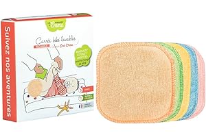 ESTENAT Carres Bebe Lavables Bambou Colores X5 Les Tendances D'Emma