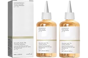 CFYYFC Glycolic Acid 7% Toning Resurfacing Solution,Glykolsäure Peeling 7%-ige -Lösung, Feuchtigkeitsspendendes Hautpflegeserum, Hautunreinheiten, Befeuchten und Stärken Sie Ihre Haut (2 Stücke)…