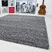 Produktbild Einfarbig Unicolor Hochflor Shaggy Teppich Wohnzimmer Langflor versch. Farben und Größe 1500 GRAU (200x290 cm)