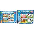 Ravensburger What's The Weather? My First Jigsaw Puzzles for Kids 2 Years Up (2, 3, 4 & 5 Pieces) & On The Farm, My First Jigsaw Puzzles (2, 3, 4 & 5 Piece) Educational Toys for Toddlers