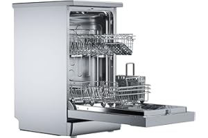 TEKA Lavavajillas Libre Instalaci贸n 45 cm, 10 Cubiertos, 7 Programas de Lavado, Display LED, Programa Whisper Extra Silencioso, FlexiSet2, DFS 44750