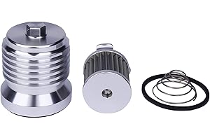 AZUMKA Motorcycle Racing Stainless Steel Reusable Oil Filter with Replacement cartidge fitting fits for Harley Davidson Touring Twin Cam