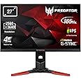 Acer Predator XB271HUbmiprz 27 Inch WQHD Gaming Monitor, (IPS Panel, G-Sync, 165 Hz (OC), 4ms, ZeroFrame, DP, HDMI, USB Hub) 