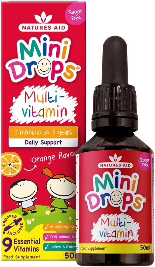 Bilan des Avis Consommateurs Vérifiés sur Natures Aid Mini Drops Multi-Vitamin for Babi