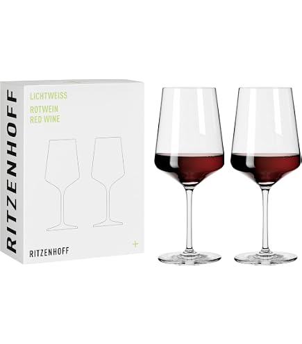 Verre Vin Rouge Ritzenhoff Verres à Vin Rouge & à Eau Lichtweiss