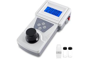 BriSunshine Turbidímetro Portátil Medidor de la Calidad del Agua Comprobar la Turbidez del Agua Rango de Medición 0-200NTU (Solución Estándar de Formacina Incluida)