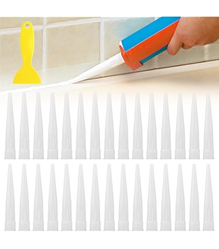 10 Siringhe In Silicone – Bocchetta Standard 120 Mm – Punta Per Pressa Cartuccia – Punte Per Cartucce In Silicone – Ugello Di Tenuta Per Pistola A Pressione – Ugello Di Tenuta