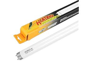 Luqixcey Reptile Light Bulb 10% UVB 18 Inch Vivarium Light T8 15W 450mm Lamp Bulb 30% UVA for Lizard, Snake, Bearded Dragon, Turtles, Tortoise, Gecko, Reptile Terrarium Vivarium Light Unit