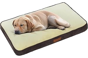 Ellie-Bo Duże legowisko dla psa do klatki dla psa 91 cm - brązowy sztruks/beżowe sztuczne futro