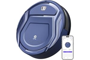 OKP K2 Robot Aspirapolvere, 2100Pa, Auto-Ricarica, 120 Minuti, 4 modalità di pulizia, Anti-groviglio, Controllo WiFi/App/Alexa, Ultra sottile e silenzioso, Adatto per peli di Animali/Tappeti/Pavimenti