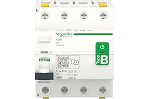 Schneider Electric FI Circuit Breaker Acti9 iID 4-Pin 40A 300mA Type B-SI Item Number A9Z64440