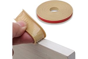 BOSEAGO U-Shape Furniture Edge Banding, Self Adhesive TPE Flexible Edge Trim Protector Safety Edge Corner Guards for Cabinets Chairs Shelves Furniture Restoration (Beige, 18mm*5M)