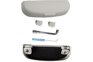 ‎GAFAT GAFAT Brillenhalter Brillenetui für Volvo XC40 XC60 XC90 V60 V90 S90 Polestar 2, Sonnenbrillenhalter Brillenetui Innenraum Aufbewahrungsbox Organizer (Grau)