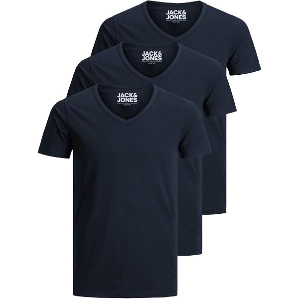JACK AND JONES Herren Star T-Shirts Schwarz