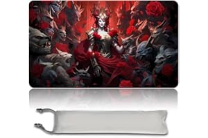 MPLR BOARD GAME Board Game MTG Playmat + Free Waterproof Bag, Stitched Edges, Smooth Rubber Surface, MTG PlayMat with Zones (An Original Angel of Flight Alabaster Playmat) (INNISTRAD - NO ZONE)
