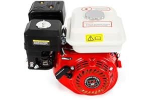 AOHUADA Moteur à essence thermique 7.5 CV Moteur à kart industriel 4 temps faible consommation de carburant Moteur à Essence Cylindrée Moteur Essence