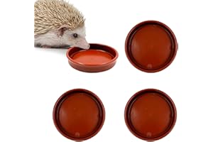 Meriviva Hedgehog Bowl for Food or Water, 3 Pcs Small Animal Pet Feeding Bowl, Guinea Pig Rabbit Cat Food Bowls