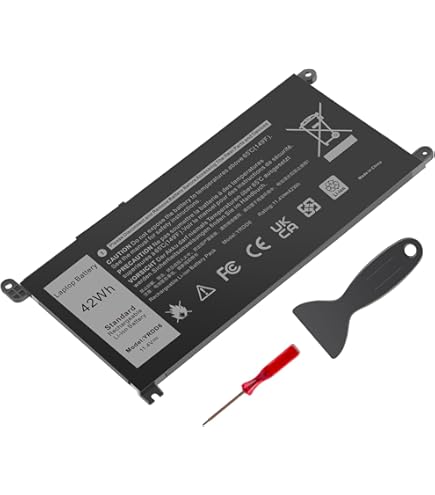 WDX0R Dell Batterij nieuw 42Wh voor Inspiron 13 (5368), 15 (5568), (5578), 17 (5767), Vostro 15 (5568